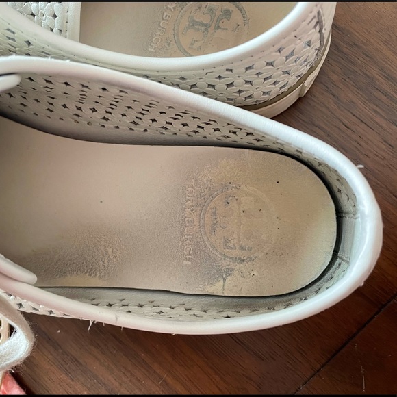 ❌SOLD Tory Burch white leather sneakers - Picture 6 of 7